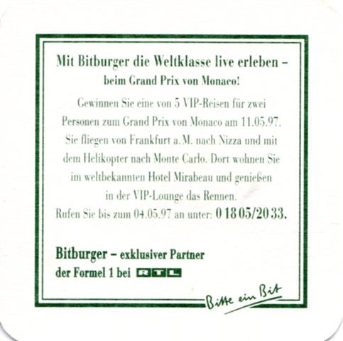 bitburg bit-rp bitburger premium pils 1b (quad185-weltklasse 1997-grn)